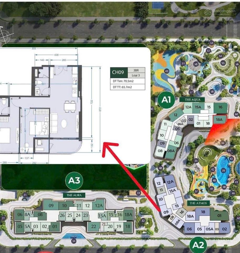Chuyển nhượng căn 2n lumiere 65m2 giá siêu giá hời  kdt vinhomes smart city
