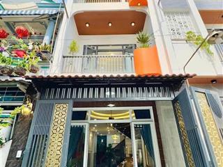 Nhà mới trệt 2 lầu 4pn đường cây bàng 55,5m2, tân kiên, bình chánh (cách vòng xoay an lạc 600m)