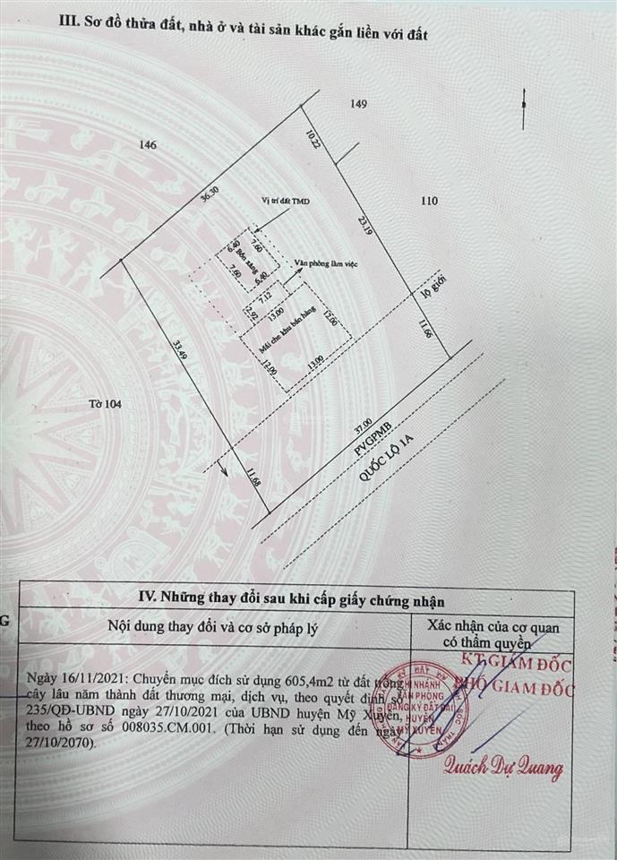 Chuyển nhượng cây xăng 1630m2 ql1a giá tốt