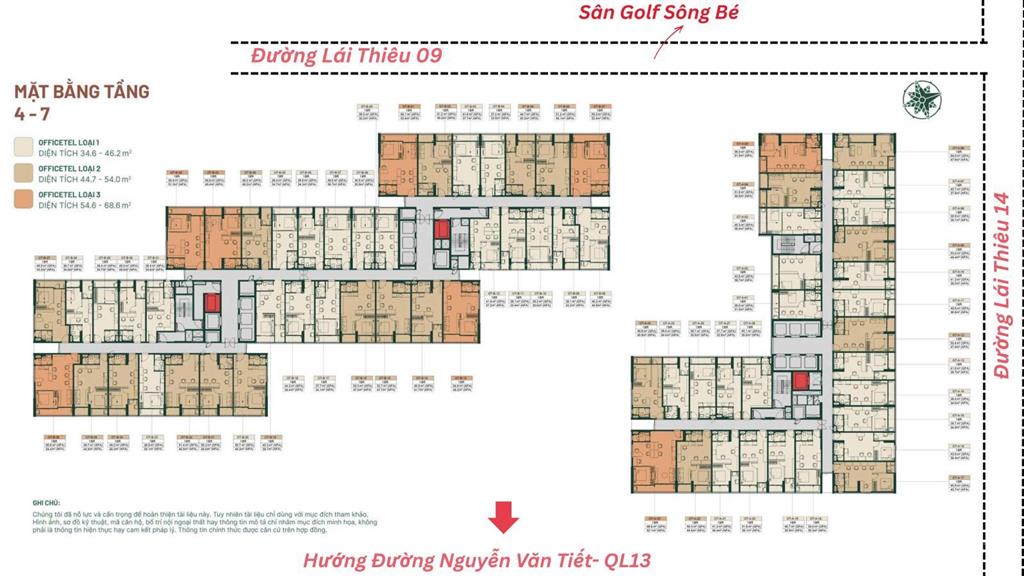 Officetel 68,6m2  một tài sản ba công năng văn phòng, lưu trú, cho thuê dòng tiền ổn định