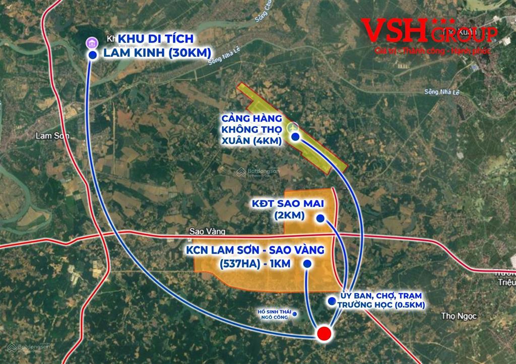 Bán đất sát kcn lam sơn  sao vàng tại triệu sơn, thanh hóa 530 triệu, 100m²