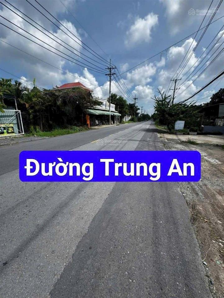 Giá ngôp. bán đất thổ cư mặt tiền trung an, ngay tỉnh lộ 8