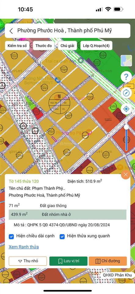 Bán đất mặt tiền nguyễn ảnh thủ, phước hoà (10m x 50m)