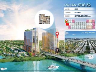 Hàng hiếm căn 2pn trực diện sông spana tower đầy đủ ck giá chỉ 65tr/m2 thích hợp đầu tư