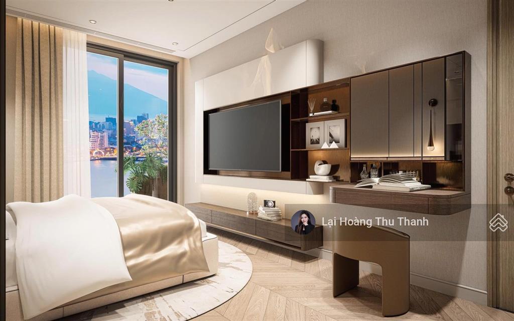 Thu thanh  ngoại giao căn 1pn + 54m2 5 tỷ view sông, cầu rồng và biển mỹ khê the legend đà nẵng