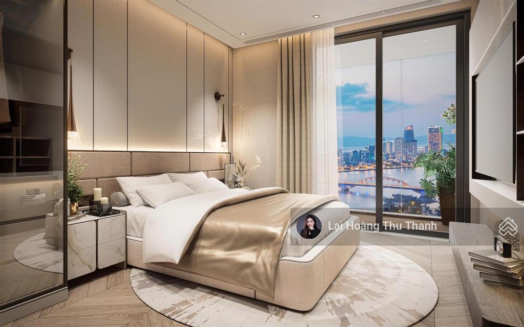 Thu thanh  ngoại giao căn 1pn + 54m2 5 tỷ view sông, cầu rồng và biển mỹ khê the legend đà nẵng