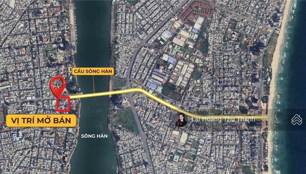 Thu thanh  ngoại giao căn 1 phòng ngủ 45m2 giá hơn 4 tỷ sun solar  09 lê duẩn  hải châu đà nẵng