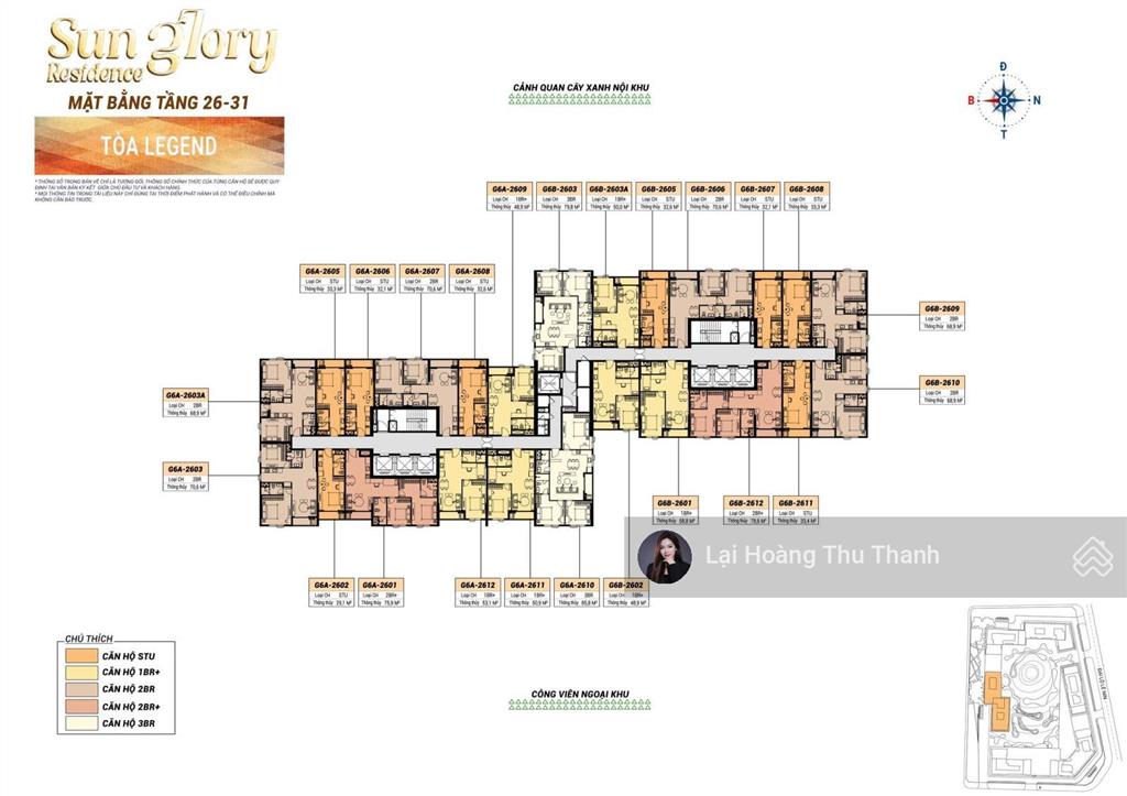 Căn góc 3 phòng ngủ 79.4m2 giá tts 3.8 tỷ sun glory ngay trung tâm tp vinh, nghệ an giá cđt
