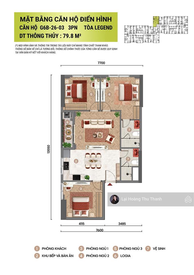 Căn góc 3 phòng ngủ 79.4m2 giá tts 3.8 tỷ sun glory ngay trung tâm tp vinh, nghệ an giá cđt