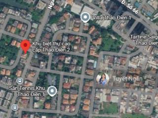 60 tỷ còn 52 tỷ  đất đẹp ngay nguyễn văn hưởng, thảo điền q2  370m2  khu vực xây cao