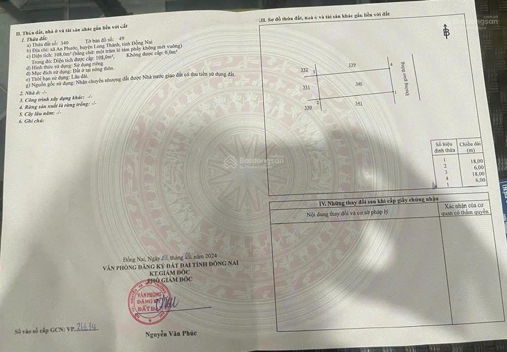Bán đất tp đồng nai  sát sân bay long thành  mặt đường 45m  giá chỉ 15 triệu/m2  sổ riêng