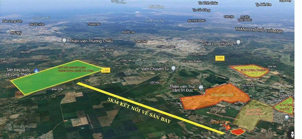 Bán đất tp đồng nai  sát sân bay long thành  mặt đường 45m  giá chỉ 15 triệu/m2  sổ riêng