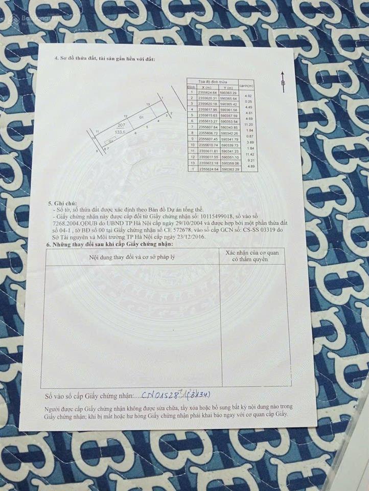 Chính chủ bán lô đất s 133.6m tt418 tân minh , sóc sơn, hà nội