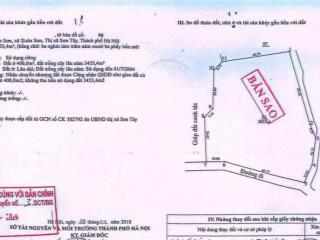 Bán đất tại tam sơn, xuân sơn, hà nội. diện tích 3853.4 m2 có 400m2 đất ở
