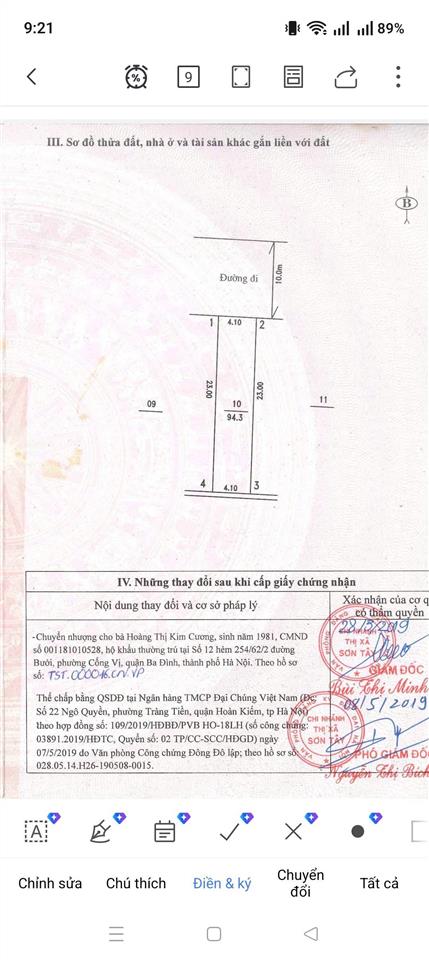 Bán gấp! lô đất rộng 94,3m2, 100% thổ cư đường hv phòng không, phường tùng thiện, hà nội