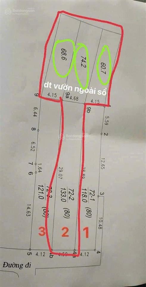 Cần bán đất 333m2, đất sổ 133m2 nằm tại phố thanh vy, phường sơn lộc, sơn tây, hà nội