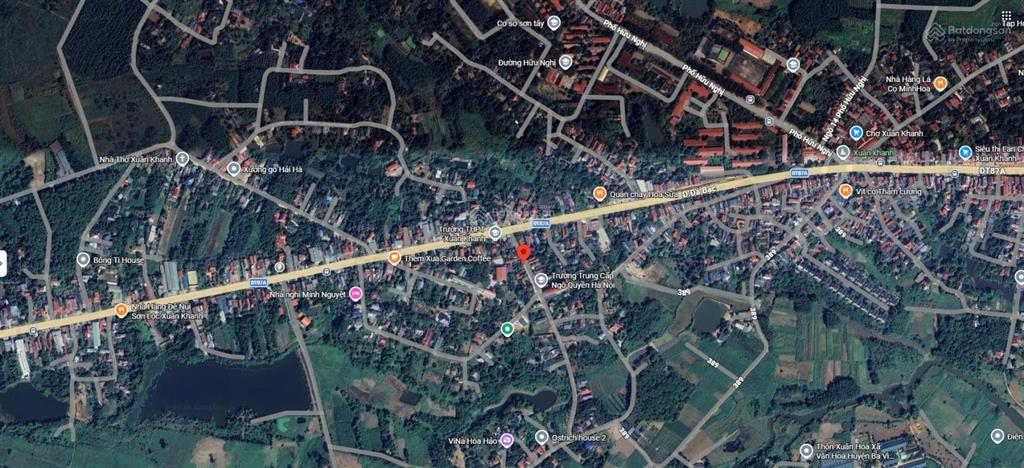 Bán gấp lô đất có diện tích 292,2m2 tại đường tùng thiện, phường xuân khanh, sơn tây, hà nội
