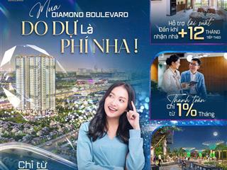 Bán căn hộ diamond boulevar, trực tiếp cđt, hỗ trợ đi xem thực tế miễn phí, chỉ từ 36tr/m2