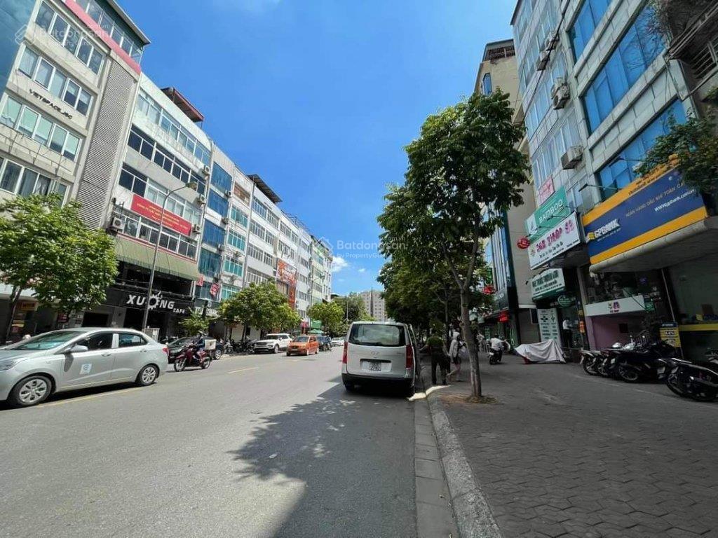 Bán nhà mặt phố vũ phạm hàmtrung hoà, 145m2, 7t, mt 5.4m, vỉa hè, kinh doanh, gần vành đai 2.5