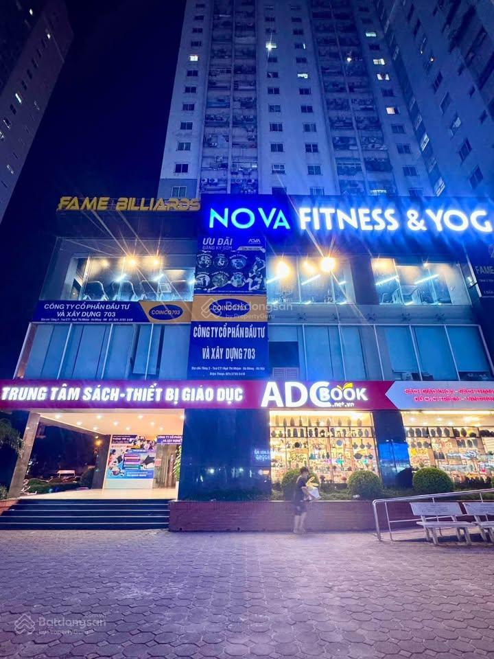 Bán sàn thương mại văn phòng chân đế chung cư hà đông, 500m2, sổ lâu dài, dòng tiền 1 tỷ/năm.
