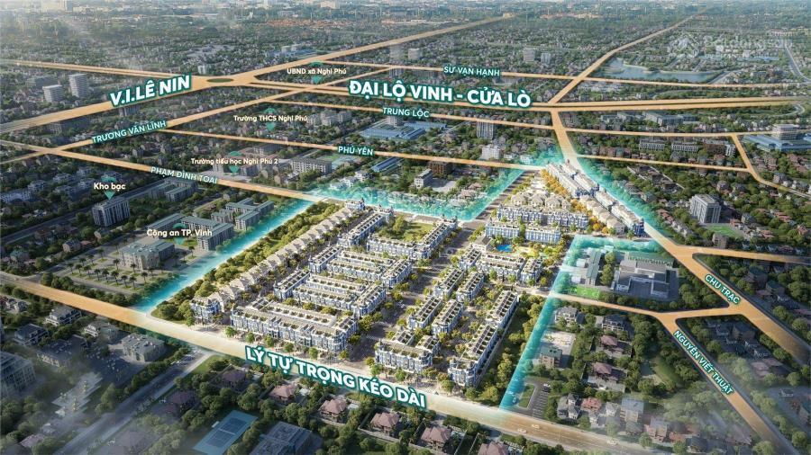 Bán nhà phố khu đô thị eurowindow nghi phú  hướng đông nam 140m2 chỉ 1 căn duy nhất