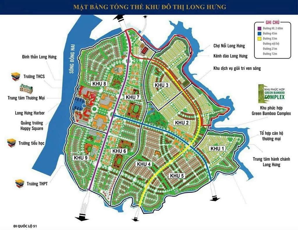 Cần tiền bán gấp nền đất khu đô thị long hưng đường thông giá 2.4 tỷ