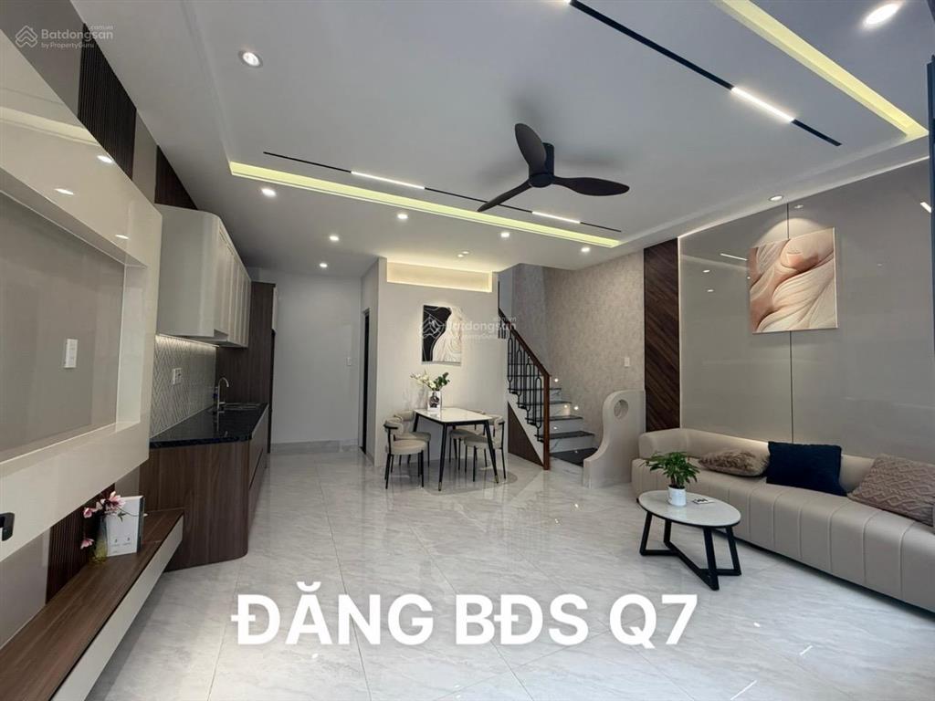 Quận 7 bán nhà mới 2 tầng 64m2 sàn  full nội thất  trục huỳnh tấn phát  giá 4.58 tỷ
