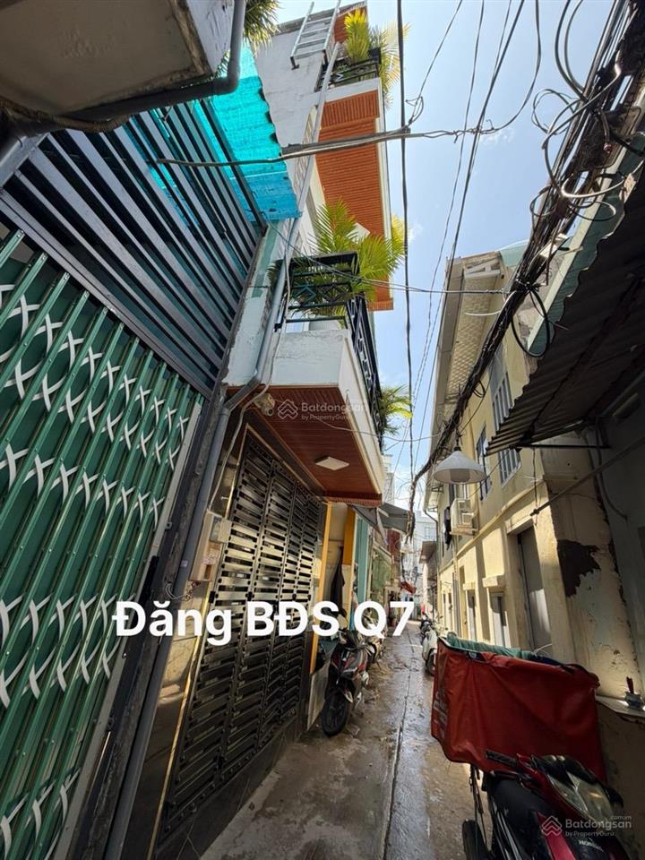 Quận 7 bán nhà 3 tầng 90m2 sàn  xe hơi tới cách nhà vài bước  trục bùi văn ba  giá 4.86 tỷ.