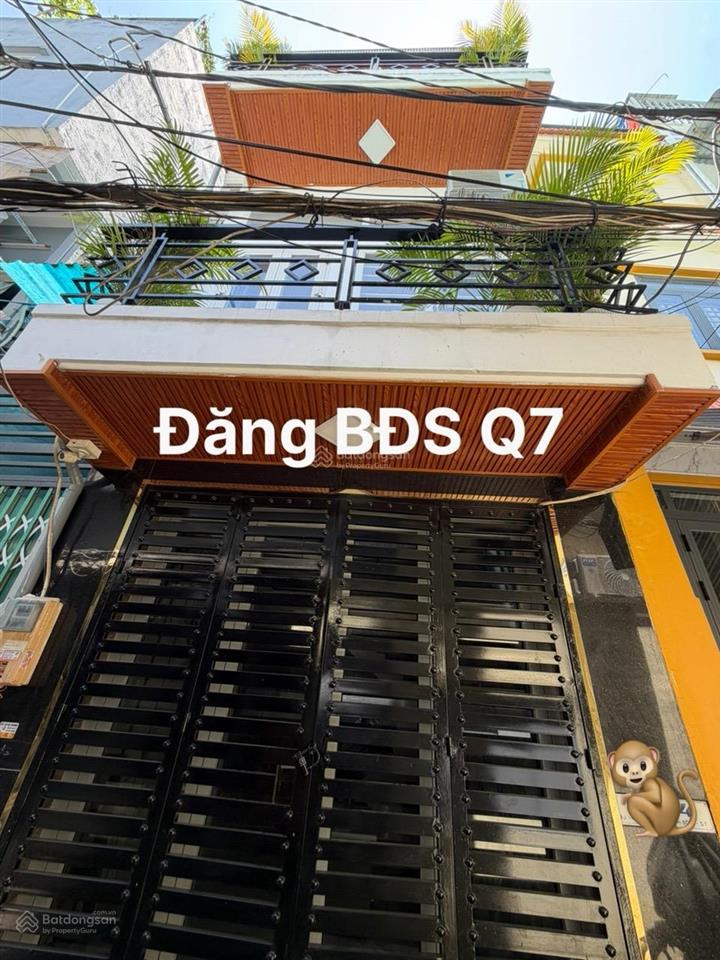 Quận 7 bán nhà 3 tầng 90m2 sàn  xe hơi tới cách nhà vài bước  trục bùi văn ba  giá 4.86 tỷ.