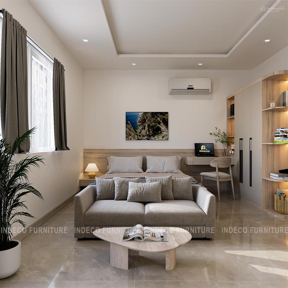 Siêu phẩm mới xây 1 phòng ngủ nằm ngay ga metro  thiết kế tông màu kem sang trọng đầu tư chỉn chu