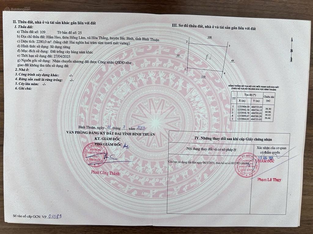 Bán gấp lô hòa thắng liền kề quy hoạch sun group giá siêu ngộp