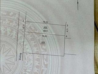 Bán lô đất đẹp tại phù trì, kim hoa, mê linh diện tích 68m đường thông thoáng ô tô đỗ