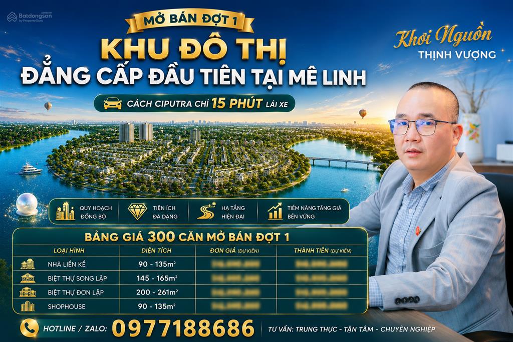 Chính thức công bố dự án pearl rivera mê linh