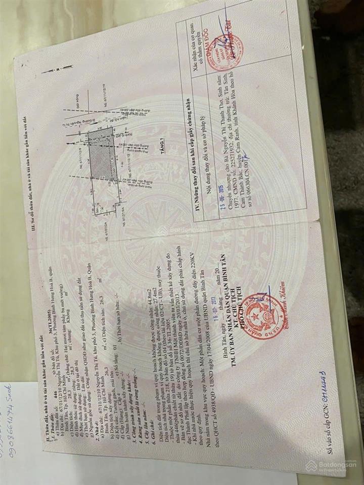 Chính chủ bán nhà mới 1 trệt 1 lầu  3pn  ngay ngã tư gò mây, bình tân  3,95 tỷ