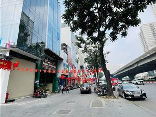 Bán tòa nhà mặt phố khuất duy tiến, thanh xuân, lô góc, thang máy 9t, vỉ hè, 95m2, mt 20m, 85 tỷ