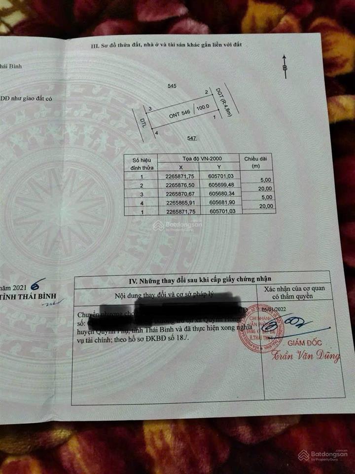 Lô đất thái thịnh  thái thụy  thái bình đường ô tô tránh nhau gần ủy ban trường học vài
