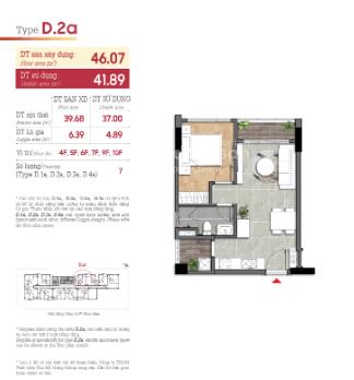 Cần bán căn hộ aurora giá bán tốt nhất 7.3 tỷ, 1pn, 46m2.