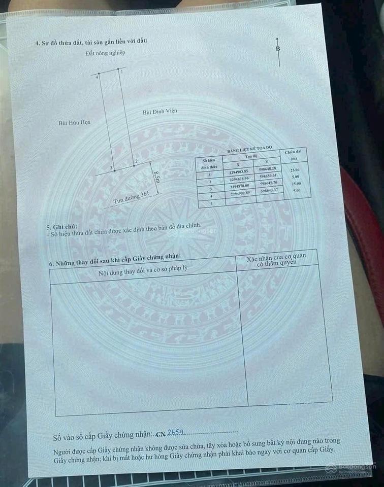 Siêu phẩm mặt đường tỉnh lộ 361, minh tân cách trung tâm huyện kiến thuỵ chỉ hơn 2km 125m2 ngang 5m