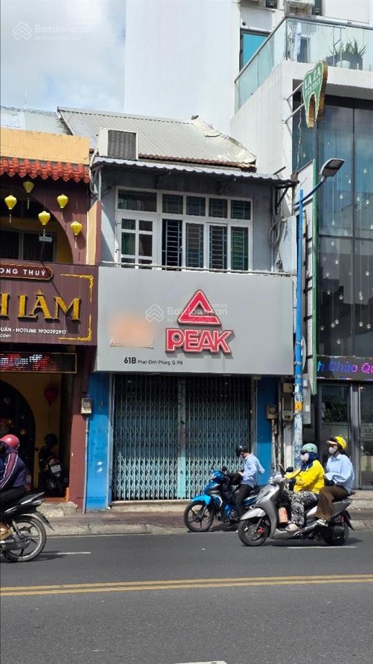Cho thuê nhà (nc) mặt tiền 61b phan đình phùng, p.17, phú nhuận, 4x20m, 1 lầu, giá 45 triệu/tháng