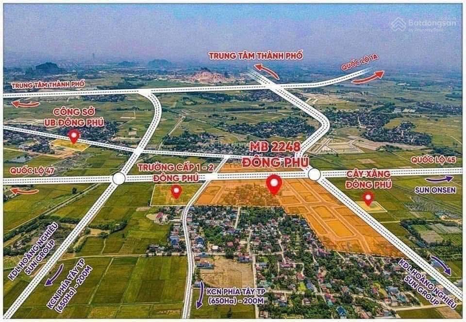 Chính chủ bán lô góc 2 mặt tiền cách trung tâm tp thanh hóa chỉ 3km cạnh cụm kcn