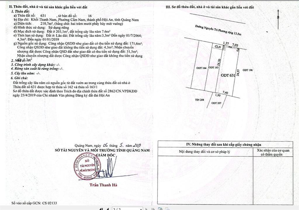 Chính chủ cần bán lô đất đẹp vị trí tiềm năng giá tốt