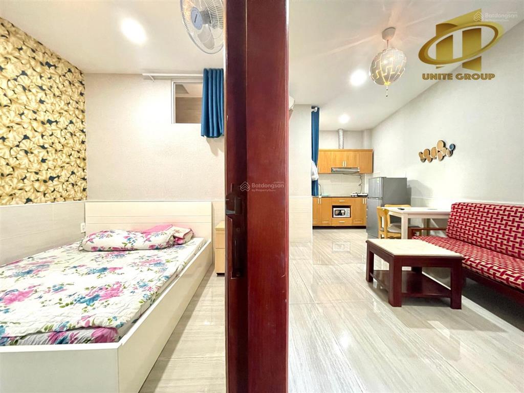 Cho thuê căn hộ 1pn quận 4 gần cầu ông lãnh, bến vân đồn, đh luật có thang máy, máy giặt riêng