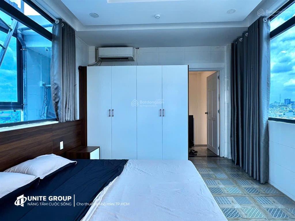 Cho thuê căn hộ quận 1 có ban công, full nội thất gần bộ công an, bùi viện, cầu nguyễn văn cừ