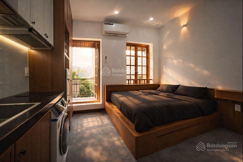 Cho thuê căn hộ full nội thất tân định quận 1, có ban công, gần nhà thờ đức bà, máy giặt riêng