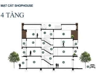 Cần bán nhanh căn shophouse 295m2 sàn, 5x17m 4 tầng