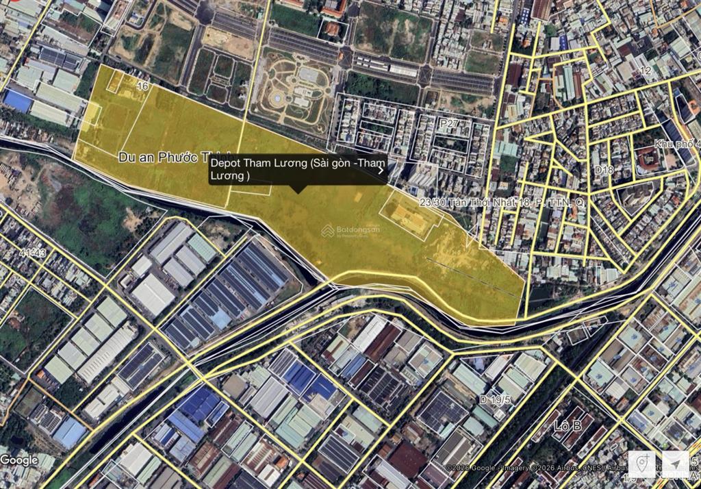 Đất 16x27m, full thổ  85tr/m2 ngay ga metro deport tham lương 23ha tiềm năng tăng giá cao