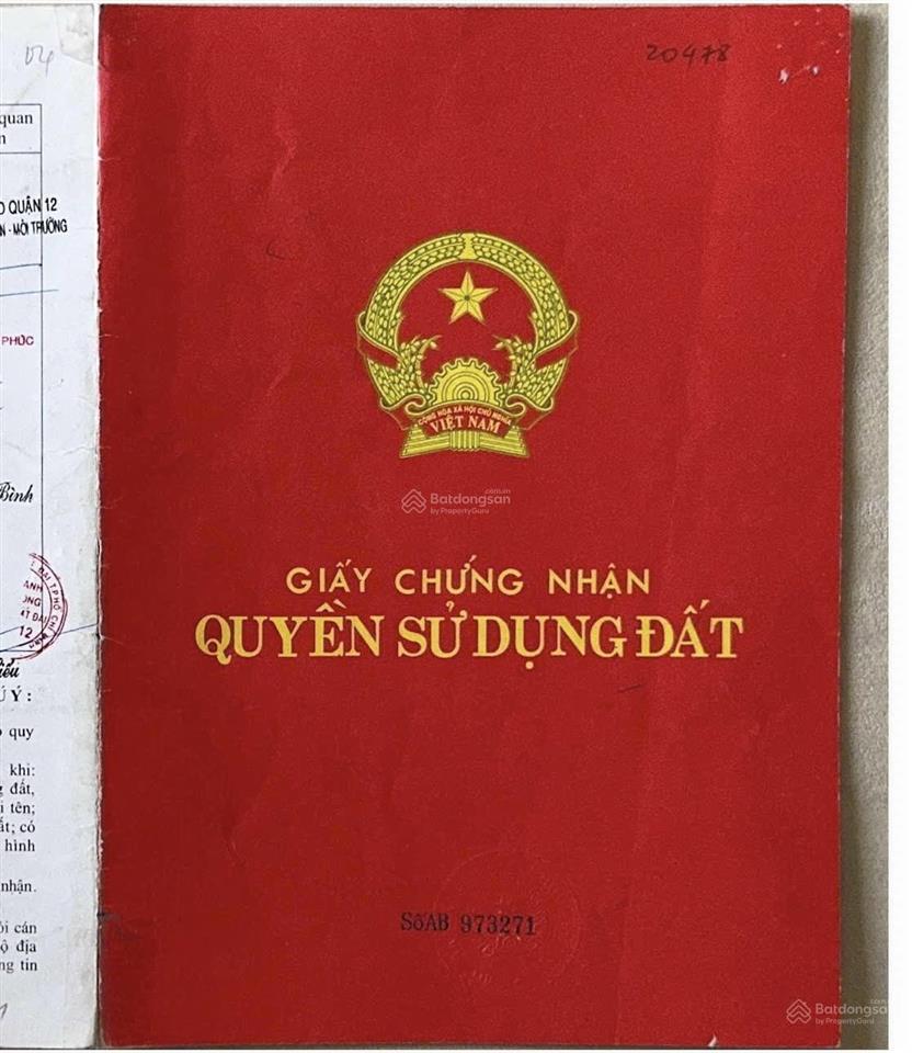Đất 16x27m, full thổ  85tr/m2 ngay ga metro deport tham lương 23ha tiềm năng tăng giá cao