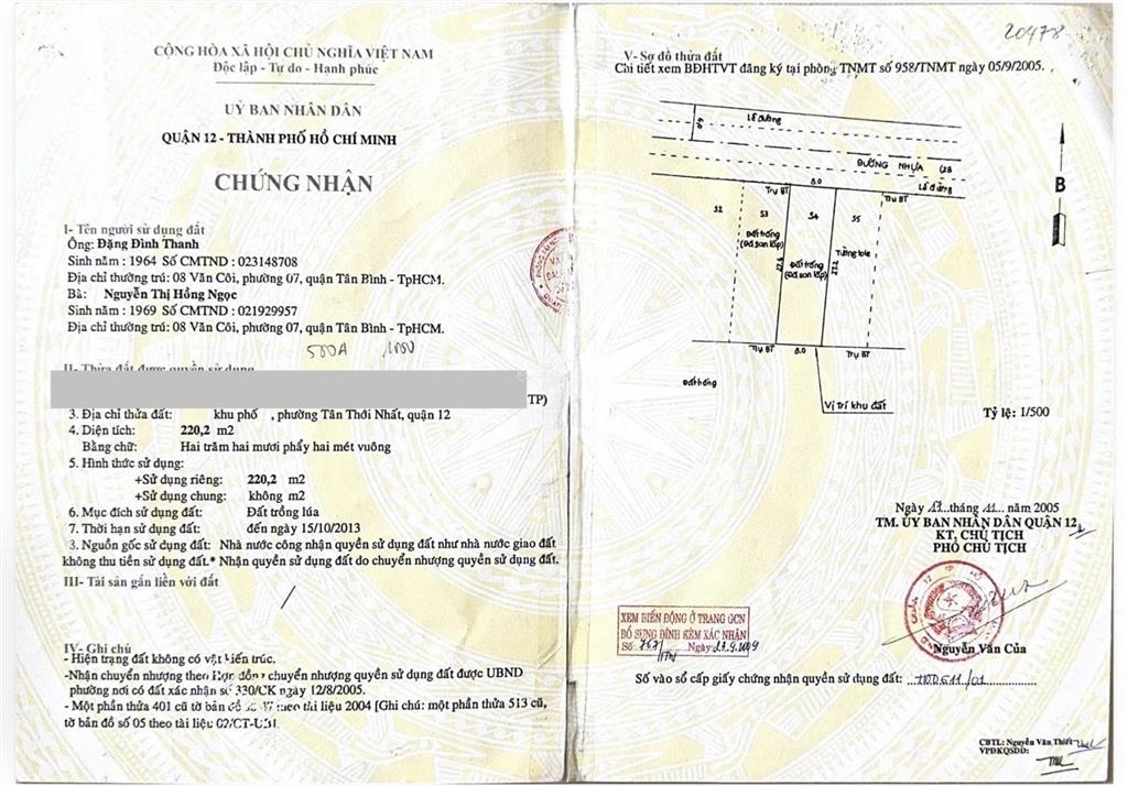 Đất 16x27m, full thổ  85tr/m2 ngay ga metro deport tham lương 23ha tiềm năng tăng giá cao