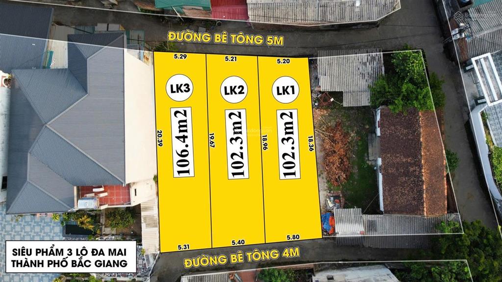 Cần tiền bán gấp full thổ cư 2 mặt tiền, tp bắc giang