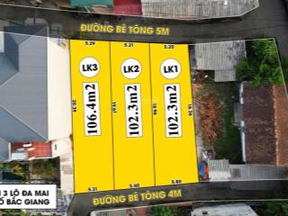 Cần tiền bán gấp full thổ cư 2 mặt tiền, tp bắc giang